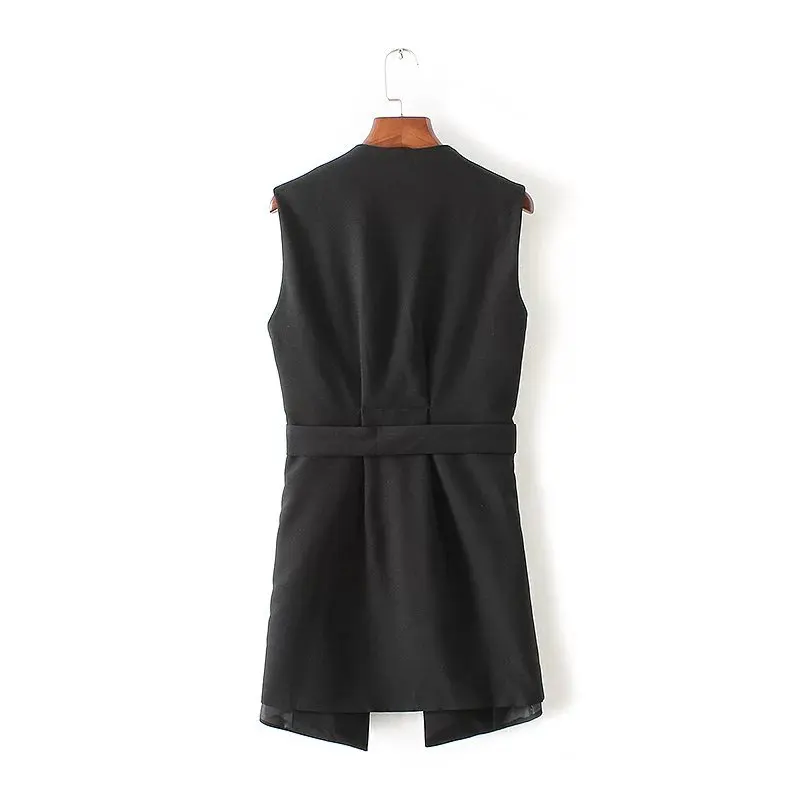 Осень 2018 модные женские туфли Черный Открыть стежка тонкий ремень Длинный жилет