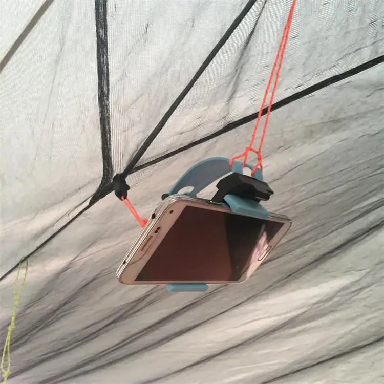 DIY Mobile Phone Holder Lazy Bracket Fixed Retractable Hanging Clip for Tent Car | Спорт и развлечения