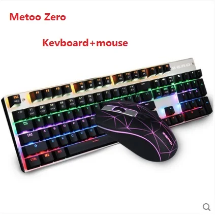 Игровая механическая клавиатура и мышь Metoo Zero со светодиодной подсветкой