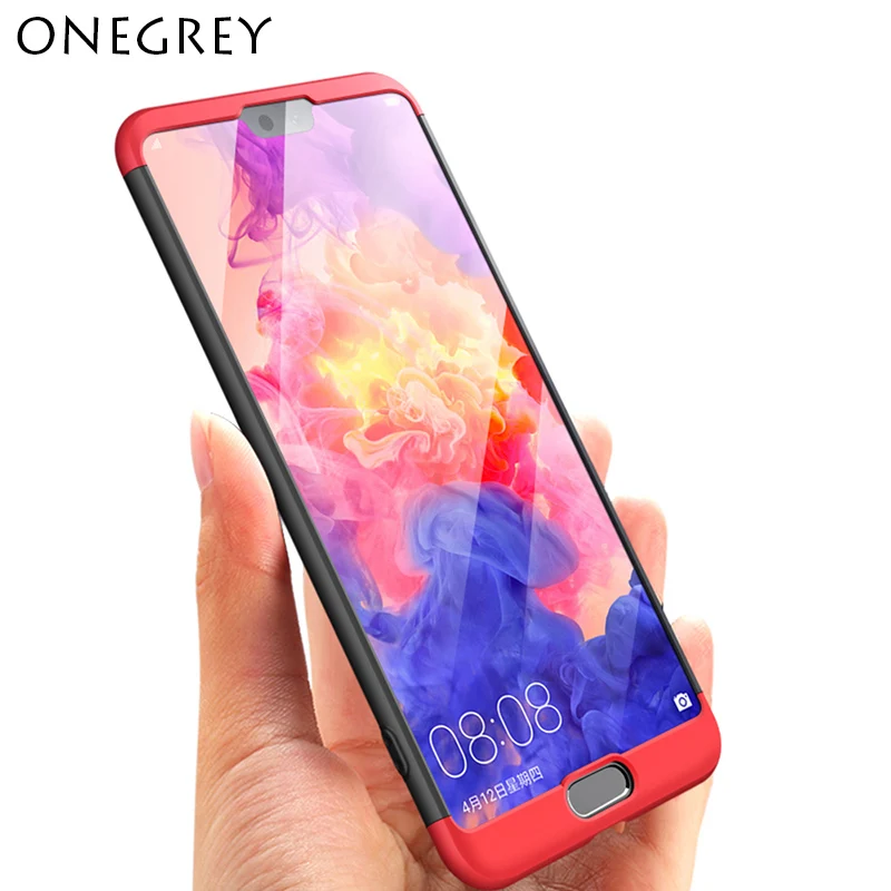 Роскошный Жесткий ПК чехол для Huawei P 20 P20pro P20 Lite 3в1 задняя крышка Броня Полный