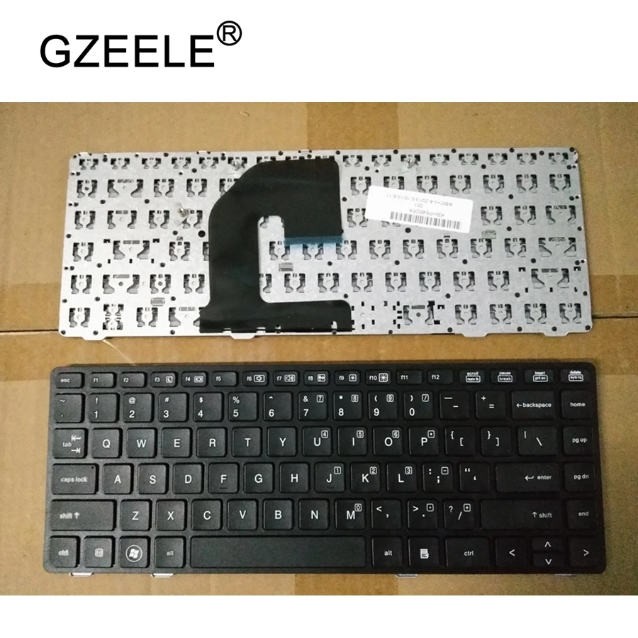 Клавиатура GZEELE US для hp EliteBook 8460 8460p для ProBook 6460 6460b 6465b английская клавиатура для ноутбука с рамкой черная