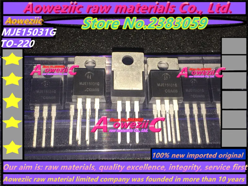 Aoweziic 100% новый импортный оригинальный MJE15031G MJE15030G MJE15030 MJE15031 аудио силовой