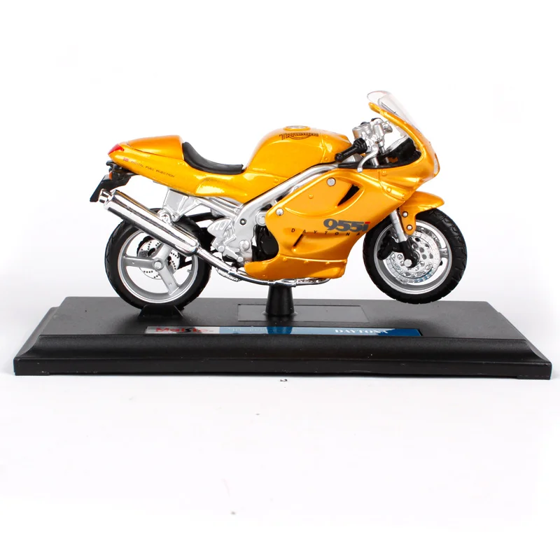 Maisto 1:18 Triumph Daytona 955I мотоциклетная Литая модель мотоцикла diecasts желтая форма с