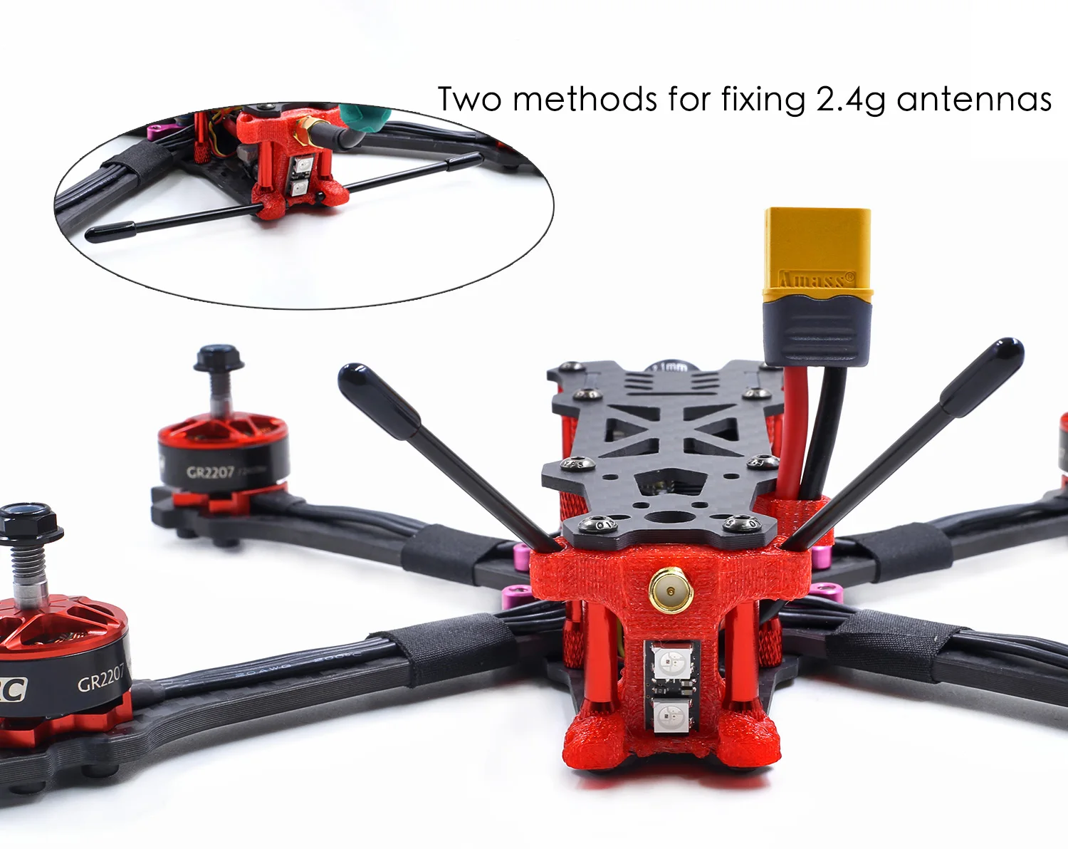 GEPRC Mark2 FPV Бесщеточный RC гоночный Дрон Квадрокоптер с 230 мм 40A BLHeli_s 600TVL полный 3K Углеродное волокно BNF PNP