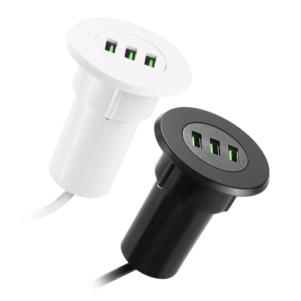 Зарядное устройство Powstro с тремя USB портами 5 В 3 1 А|adaptive fast|adaptive fast chargingusb charger |