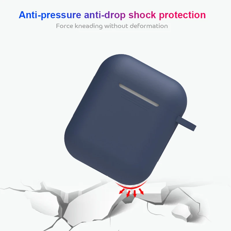 

Soft Silicon Case for AirPods Protector Cover Sleeve Colorful Case for iPhone Xs Max Xs Xr X 10 Wireless Earphone Accessories