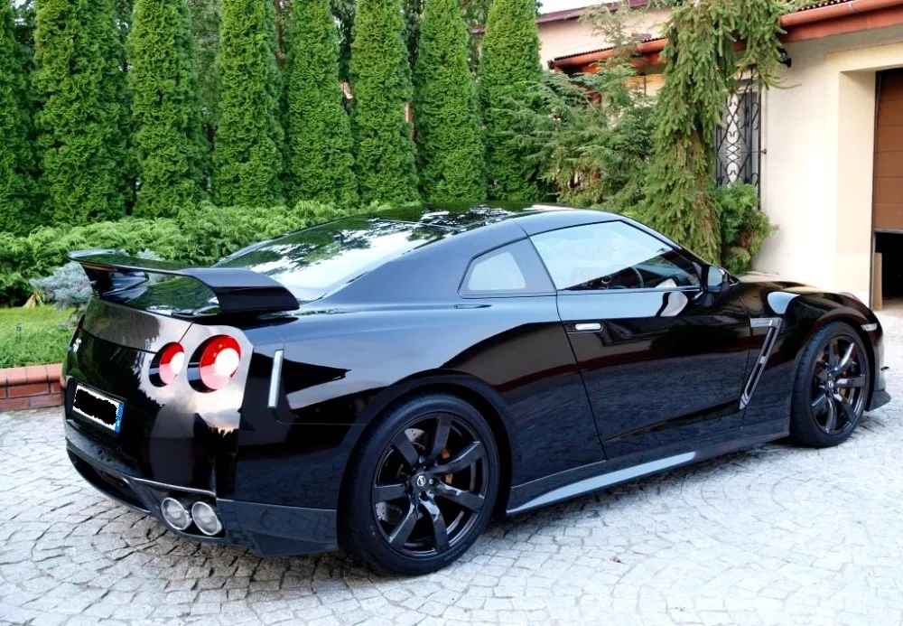 2008-2014 GTR R35 GT-R боковые юбки // ZE стильные из углеродного волокна для Nissan Skyline |