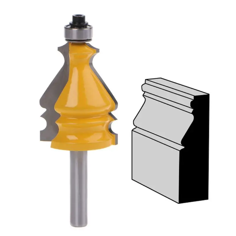 8 мм хвостовик архитектурный цементированный карбид формовочный фрезерный бит