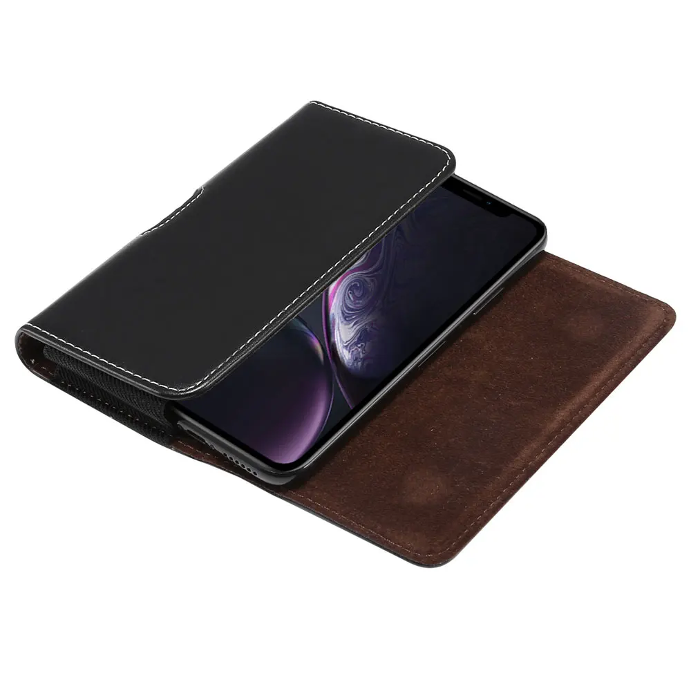 Universal Smartphone Case Belt Clip Mobile Phone Bag Holster Leather Case For Samsung s10 s9 s8 plus s7 s6edge s6 s5 J4 J5 A5 A8
