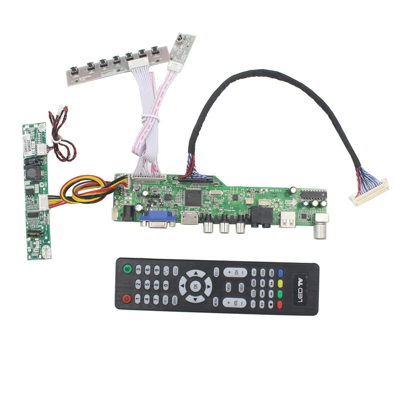 M6V5 ЖК-дисплей ТВ поддержка плата контроллера AV VGA Аудио USB HDMI порт подключения