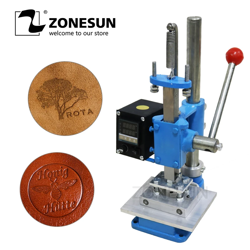 ZONESUN 8 см x 10 штамповочная машина с датой истечения срока годности цифровая
