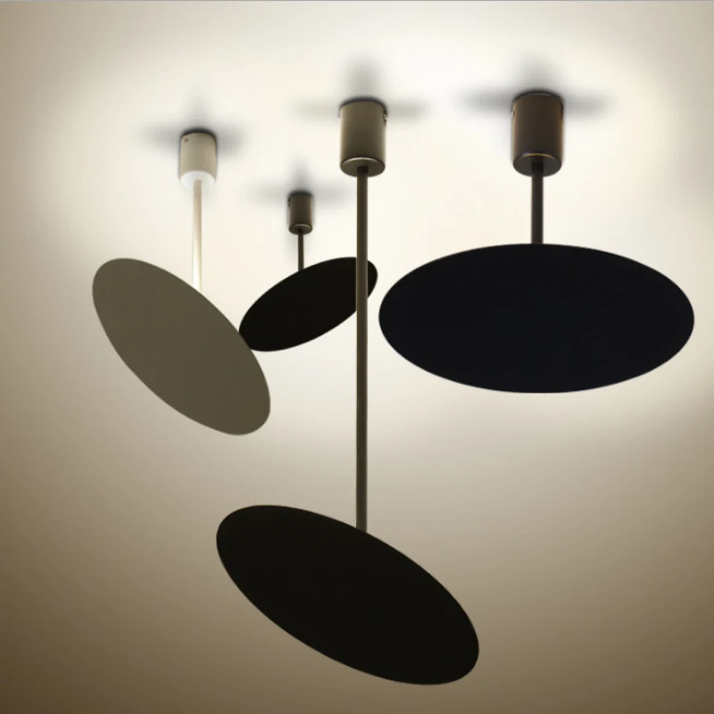 

Nordic Modern Round Plate Living room Led Pendant Lights Bedroom Dining Room Pendant Lamp Loft Lighting Fixtures Office Hanglamp