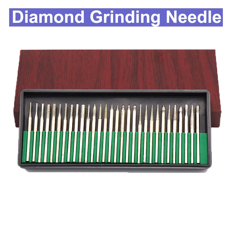 Алмазный шлифовальный станок с хвостовиком 2 35 мм 3 30 шт.|diamond point|dremel accessoriesburr bit |