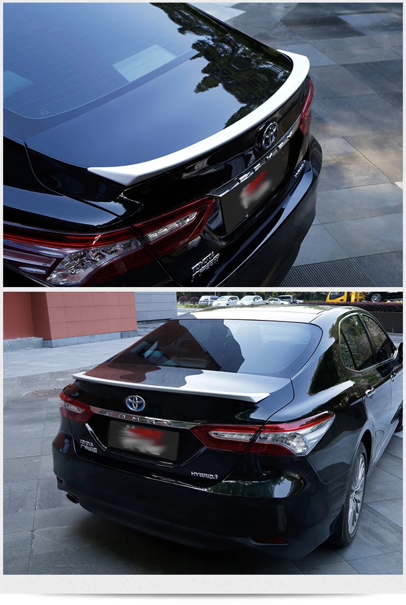 Для Toyota Camry, спойлер, высокое качество, абс материал, заднее крыло, грунтовка, цвет, задний спойлер для Toyota Camry, спойлер