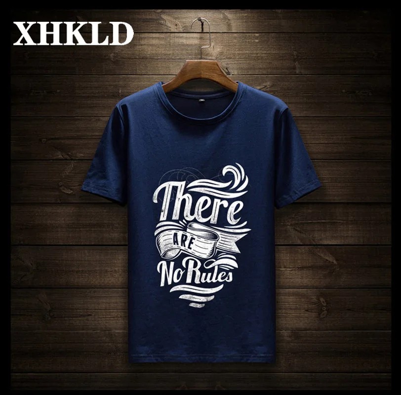 Летняя мужская футболка высокого качества из хлопка с круглым вырезом