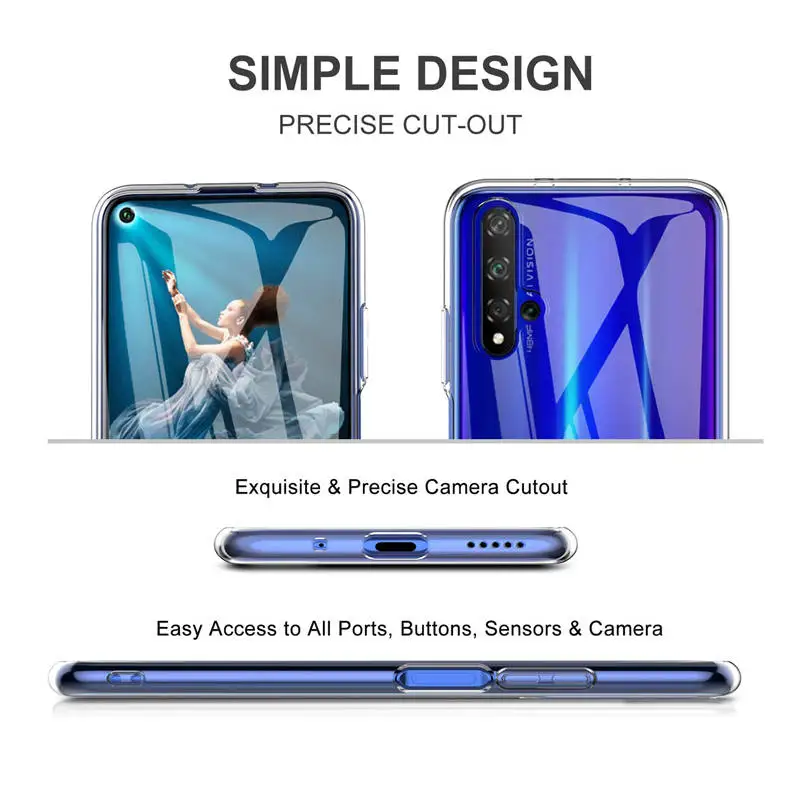 Чехол для Huawei Honor 20 6 26 дюйма мягкий силиконовый чехол из ТПУ телефона Honor20 YAL-L21 YAL L21