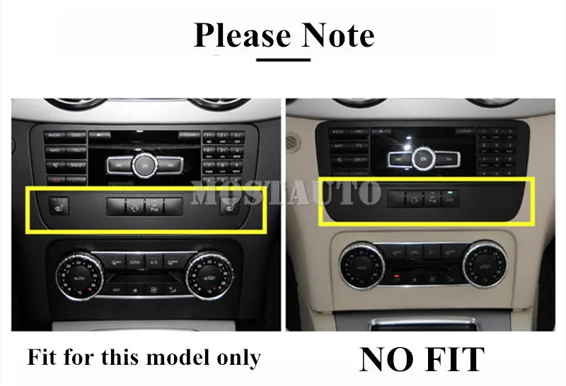 Центральная консоль из углеродного волокна для Benz GLK X204 панель CD и AC отделочная
