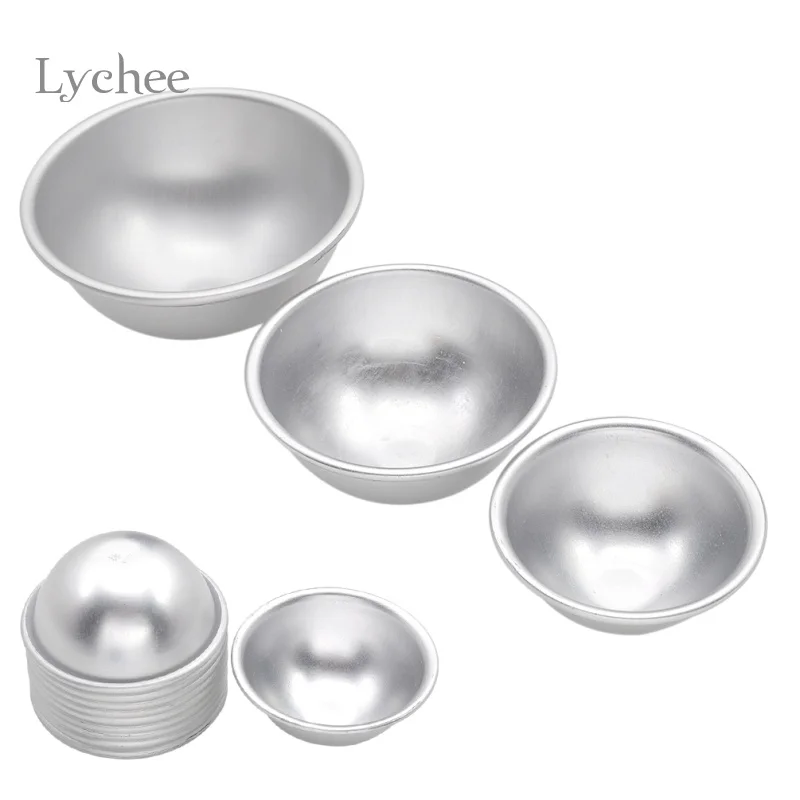 10 шт./компл. шар из алюминиевого сплава форма для бомбы ванной Оловянная кастрюля