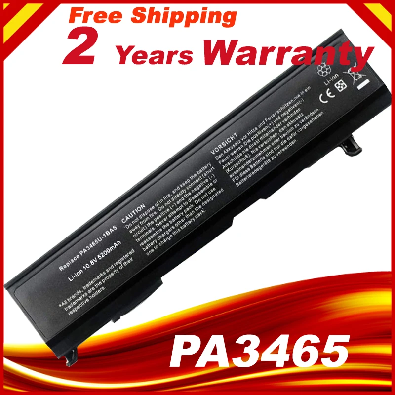 5200 мАч аккумулятор для ноутбука Toshiba PA3465U 1BRS 1BAS PABAS069 PA3451U PABAS067 Satellite A100|battery for