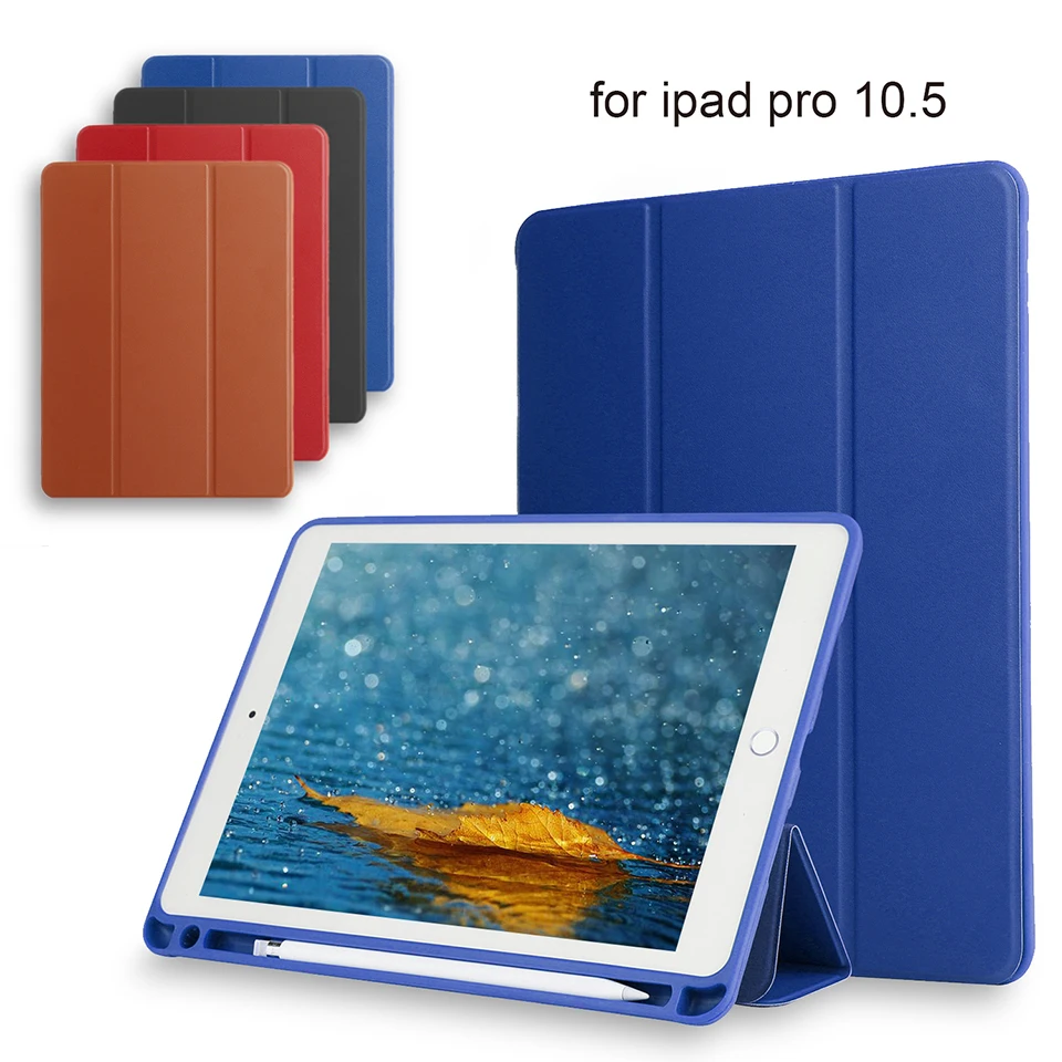 Чехол из искусственной кожи для iPad Pro 10 5 тонкий смарт-чехол с автоматическим
