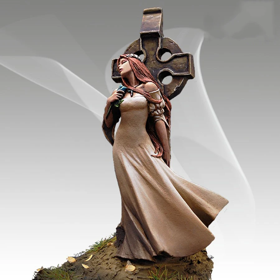 Новый несобранный крест 1/32 для древней девушки с основанием 55 мм бюст Ранние