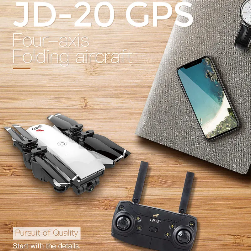 Новый складной Радиоуправляемый Дрон GPS WIFI FPV с 1080P широкоугольной HD камерой 14