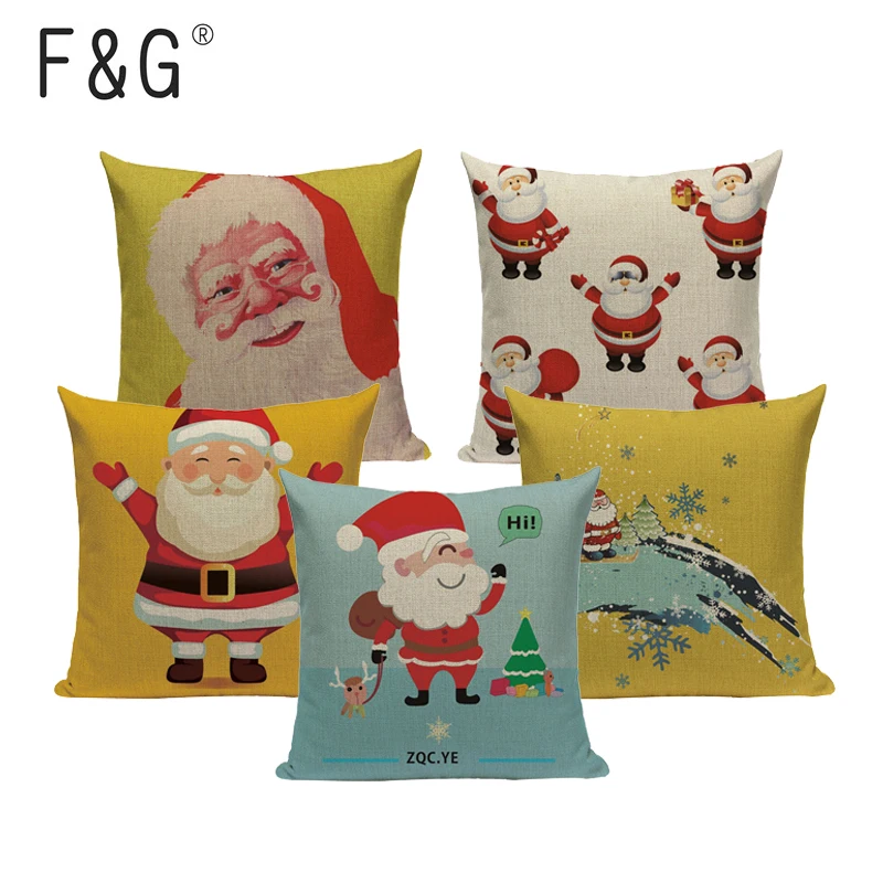 

Christmas Festival Cushion Cover 45X45cm Happy Birthday Sausage dog Pillow Cases Gift Bedroom Sofa Decor