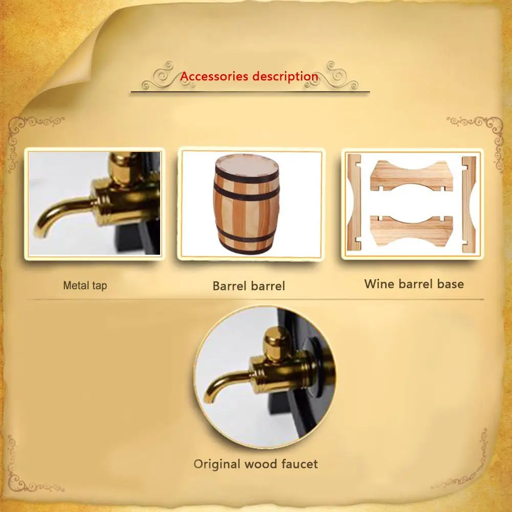 Бесплатная доставка деревянная бочка объемом 1 5 л винные бочки из дуба красной