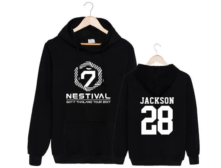 Толстовка с капюшоном Got7 флисовая толстовка унисекс принтом|loose sweatshirt|hoodie kpopprint