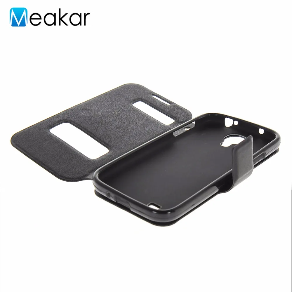 Двойные окно из искусственной кожи 5.0For samsung Galaxy S4 чехол для samsung Galaxy S4 I9500 I9505 I9508 чехол для задней панели сотового телефона чехол