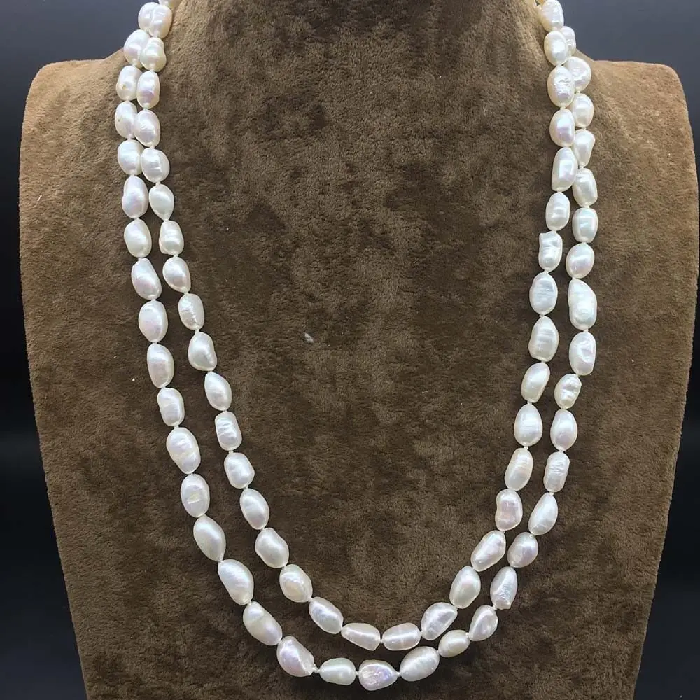 Длинное ожерелье с искусственным жемчугом |