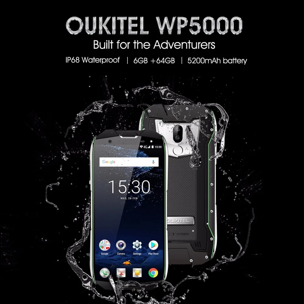 Oukitel WP5000 5 7 'ཎ:9 Android 1 Helio P25 Восьмиядерный мобильный телефон 6 ГБ Оперативная