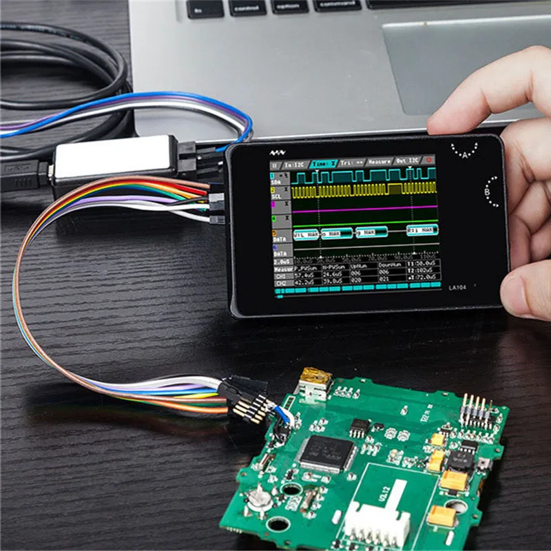Цифровой логический анализатор LA104 USB Mini 4 канала 100 МГц максимальная частота дискретизации Встроенный 8 Мб флэш-накопитель 2," осциллограф