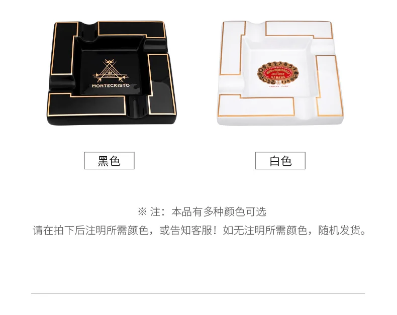 CIGARLOONG Cigar Ashtray Large Ceramic Ashtray Living Room Creative Personality 4 Slot Ashtray Holder CLG-0394