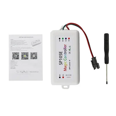 SP105E SP108E волшебный контроллер Bluetooth DC5 24V 2048 пикселей для WS2811 2812 2801 6803 IC