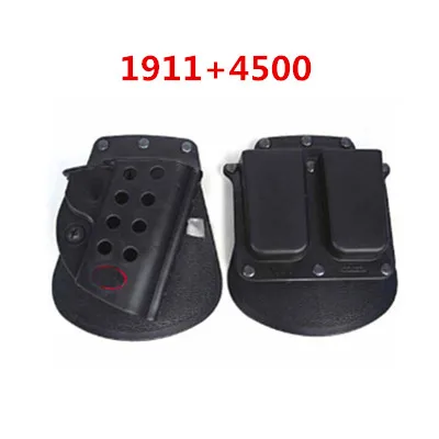 1911-4500 Военная Тактическая страйкбольная кобура GL2 BR2 SG21 1911 GL2-ND черный двойной подсумок CU9G наручники - Цвет: 1911-4500