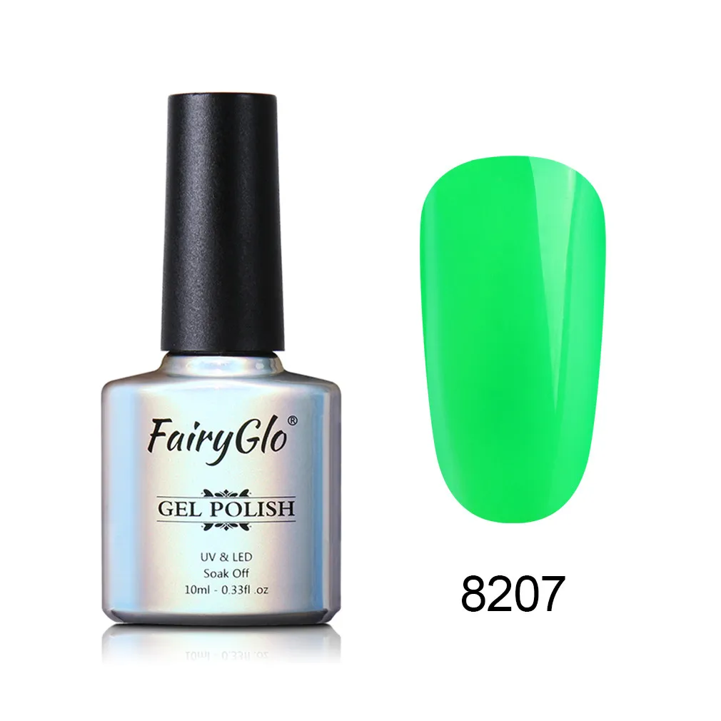 8207 FairyGlo 10 мл светящийся Гель-лак для ногтей светится в темноте флуоресцентный неоновый Гель-лак замачиваемый лак для ногтей Esmalte для ногтей - Цвет: 8207