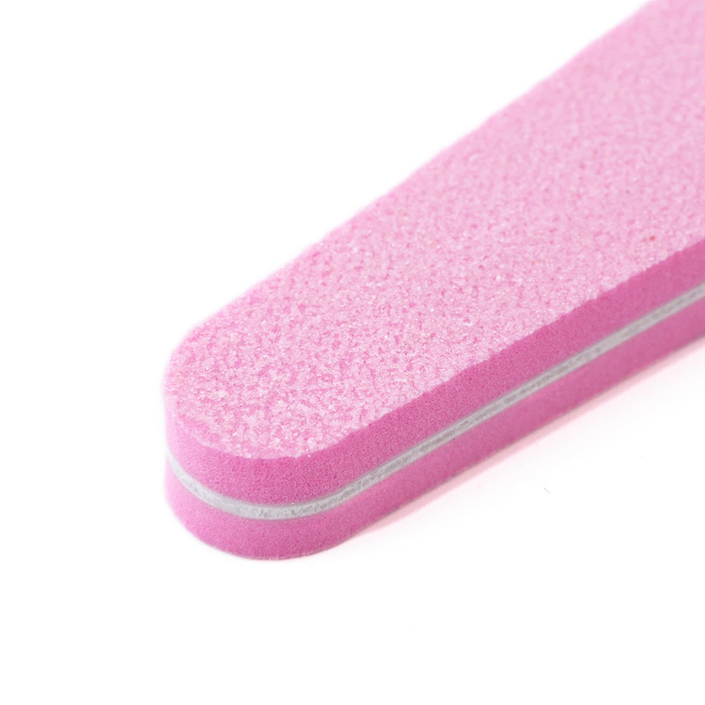 Sanding Nail File Buffer Pink Block Set Professional Straight Nails Art Beauty Polishing Tools Files For Manicure Pedicure SA832 | Красота и