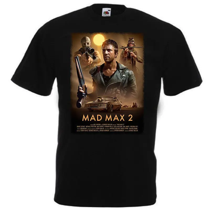 Mad Max 2 постер из фильма Мужская забавная футболка одежда в стиле хип хоп