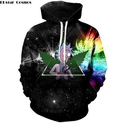 2 Новинка, 3D zipHoodies, Рик и Морти, Толстовка для мужчин и женщин, Забавный мультяшный принт, толстовка с капюшоном, Конопляный лист, травка, Харадзюку, хип-хоп, улица-12 - Цвет: 2