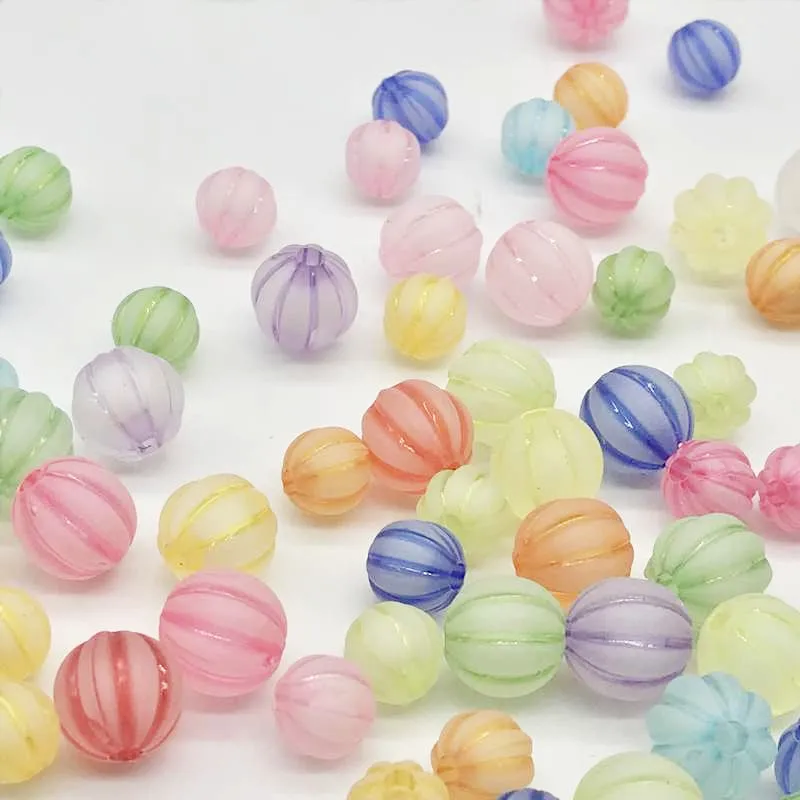 Красивые акриловые шарики для ювелирных изделий 50 шт. модные разноцветные