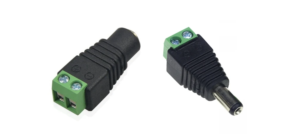 KZKRSR 10 x Male+ 10 x Female 2,1x5,5 мм DC кабель питания Jack разъем адаптера Светодиодная лента CCTV камера Использование 12 В
