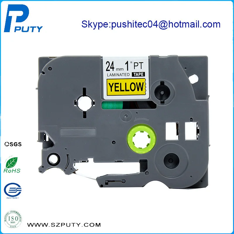 Горячая продажа 24 мм черный на белом совместимый многоразовый картридж с