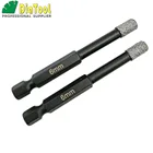 DIATOOL 2pcs 6mm Professional Quality Vacuum Brazed Diamond Core Bits With Qucik Fitting Shank, Dry Drilling Bits