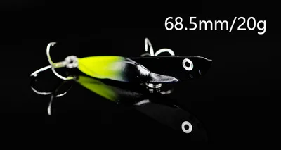 Black 20g Flurry, Супер длинная литая приманка для рыбалки, искусственная приманка, осенняя ловушка, 10 г, 15 г, 20 г - Цвет: Black 20g