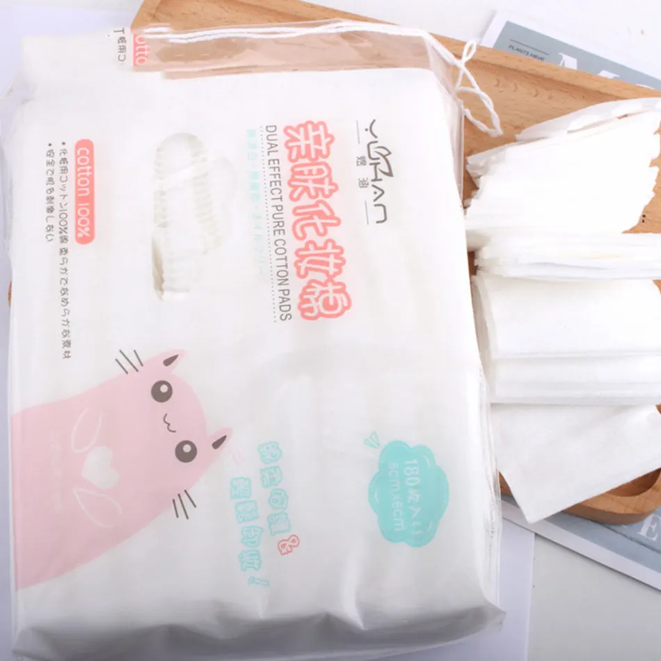 180 шт. нетканый Ватные диски для чистки лица хлопковые косметический спонж