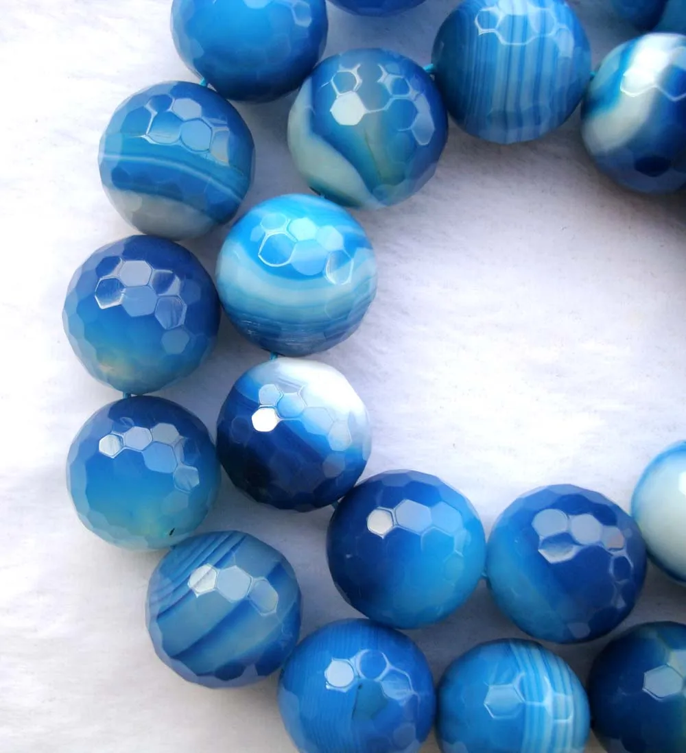 Бусины Из Натурального голубого агата 16 мм | Украшения и аксессуары