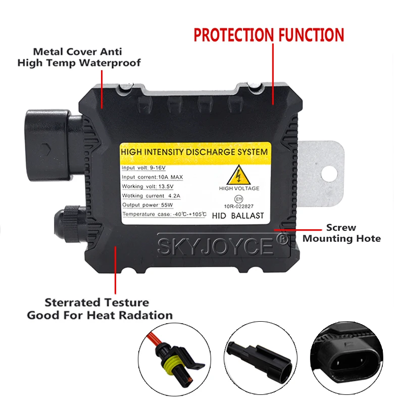 Ксеноновый комплект SKYJOYCE 55 Вт HID H1 H3 H7 H11 9005 9006 ксеноновый балласт 4300K 6000K 8000K