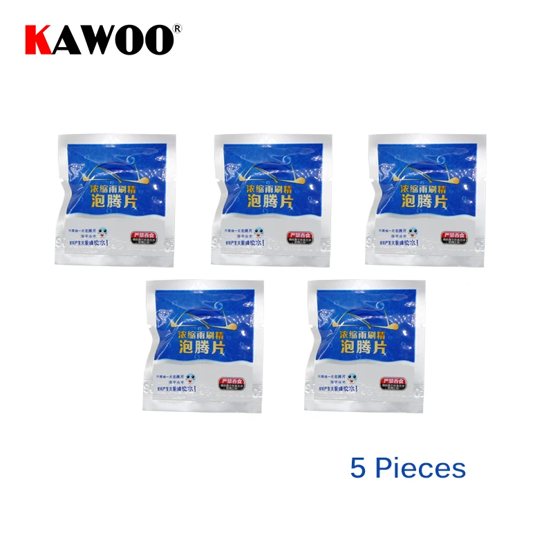 5PCS-Pack KAWOO авто лобовое стекло для мытья стекла концентрированный Effervescent таблетки очиститель для автомобильного стекла шайба 5 шт./лот - Цвет: 5PCS-Pack