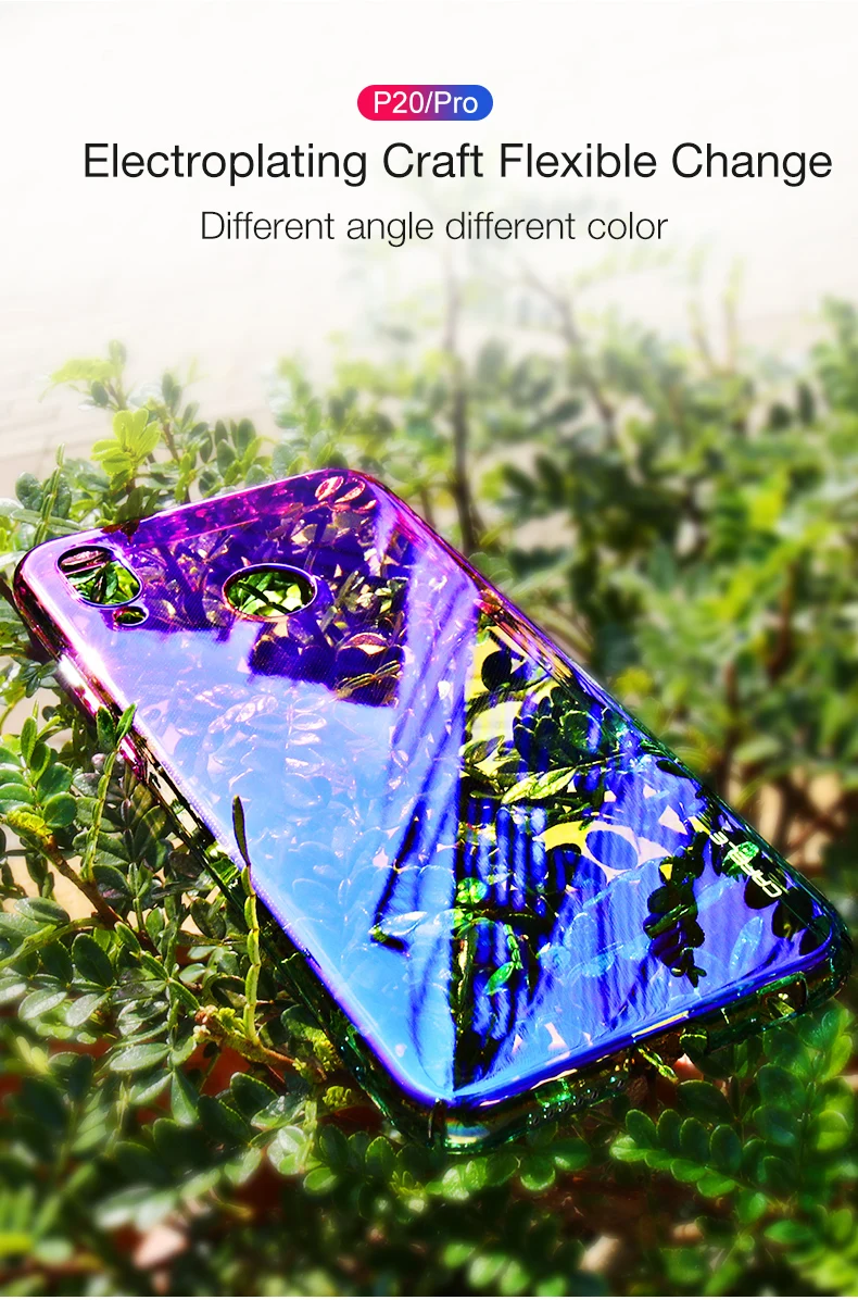 Жесткий чехол CAFELE из поликарбоната для huawei p30 p20 pro lite nova 3e чехол s Роскошный чехол с градиентом Авроры для huawei p20 pro Чехол для телефона